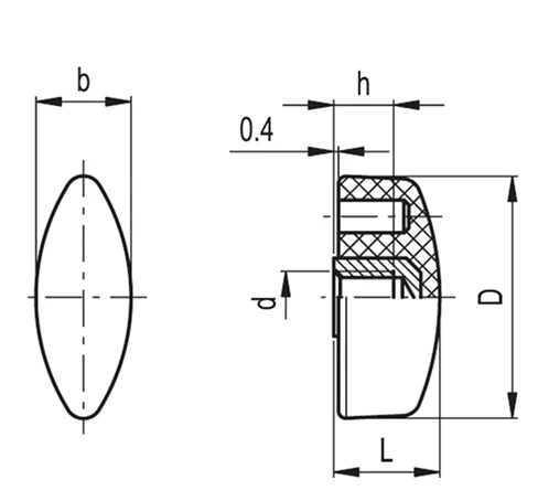Зажимные барашки CT.476-B — схема №1