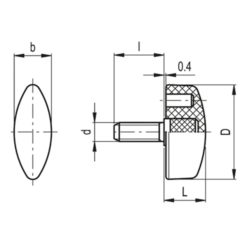 Зажимные барашки CT.476-p   — схема №1