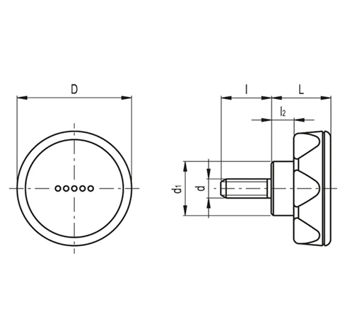 Ручки с углублениями с внутренней стороны ELK-p — схема №1