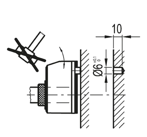 Индикаторы с прямым приводом DD52R — схема №2
