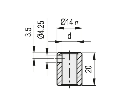 Переходная втулка RB51 — схема №1