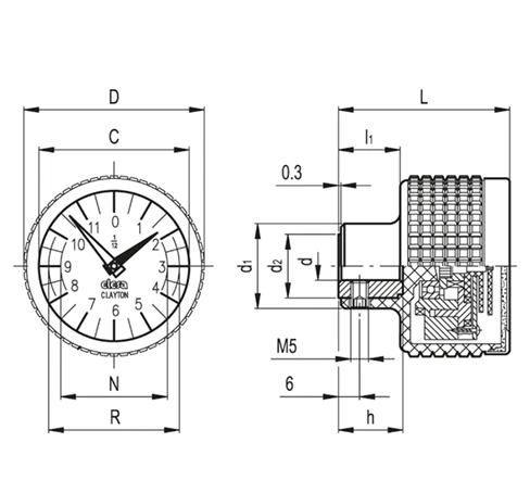 Ручки со встроенным индикатором MBT-GA — схема №3