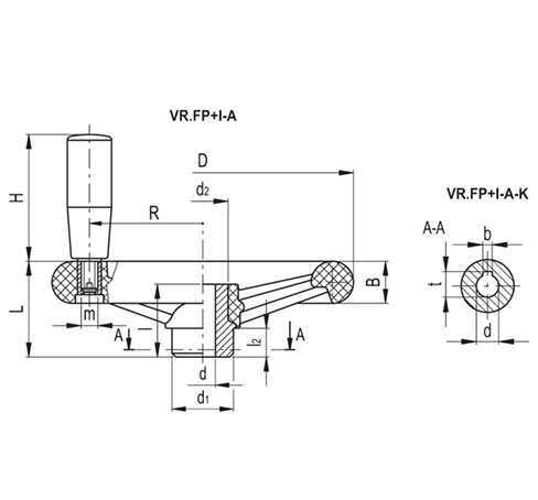 Маховики со спицами VR.FP+I-A — схема №2