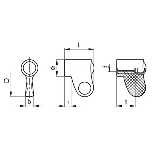 Гайки с одним лепестком ESN. — схема №1
