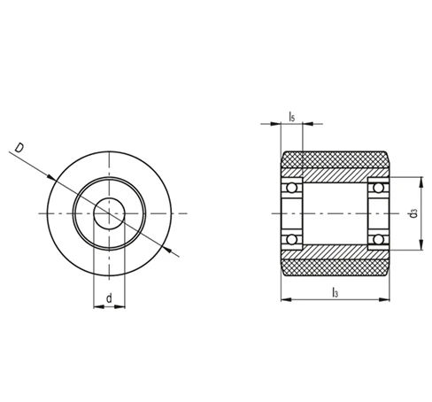 Изготовленные по образцу полиуретановые ролики RE.G5 — схема №1