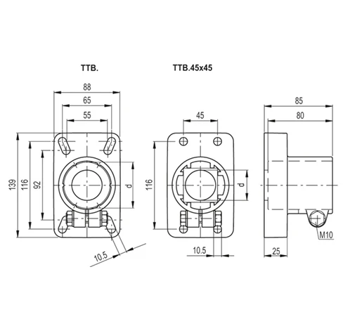 Опорные основания TTB. — схема №1
