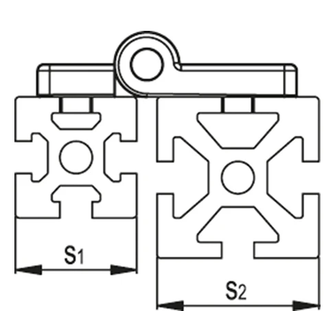 Петли для профилей CFG. — схема №1