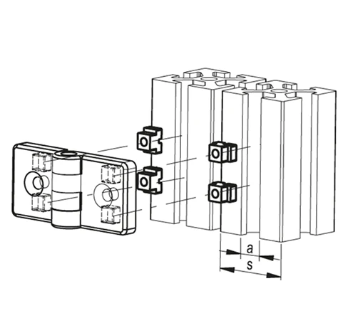 Петли для профилей CFG. — схема №4