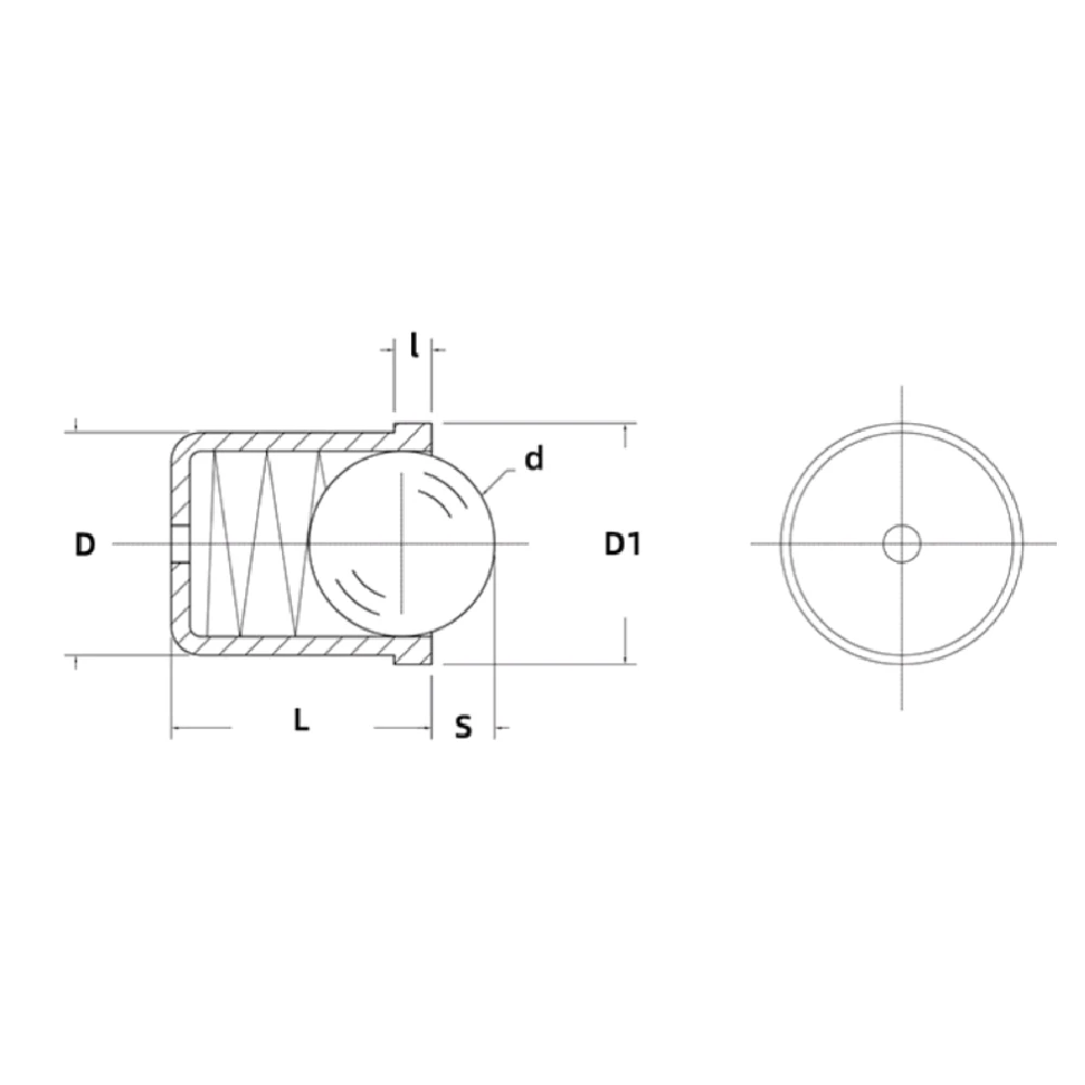 Фиксаторы пружинные EF08.KV410-NI — схема №1
