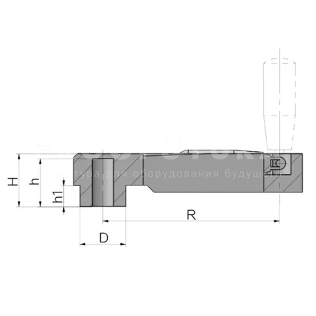 Кривошипные рукоятки с откидной ручкой EF01.T31 — схема №2