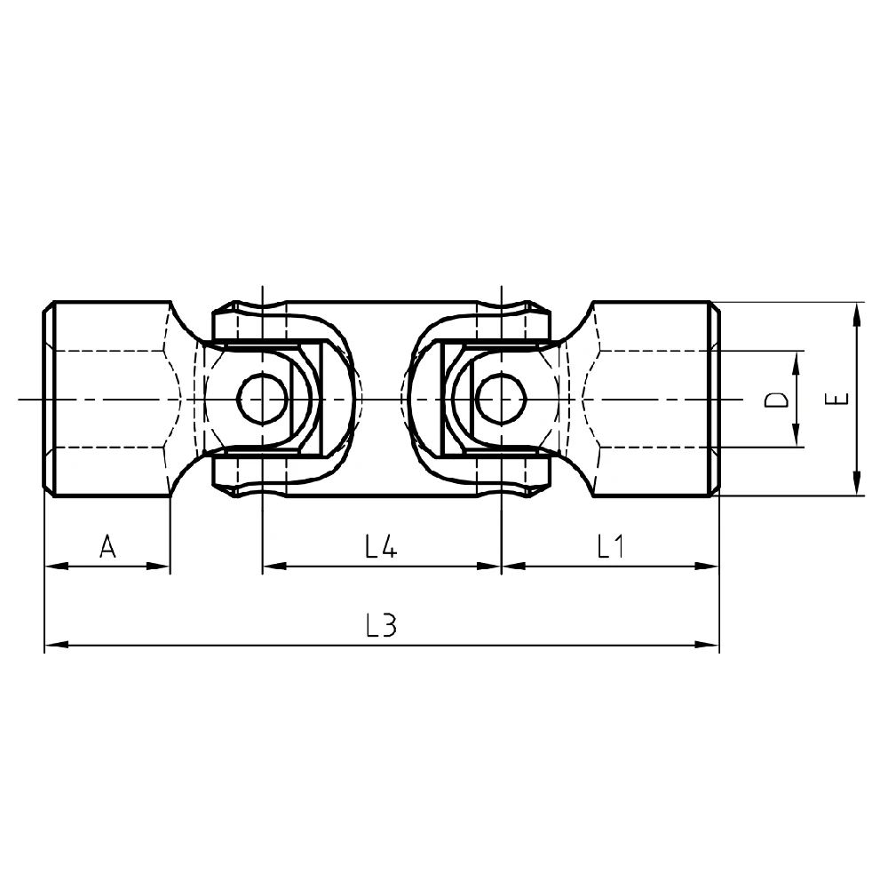 Карданные соединения EF10.PB-XD — схема №1
