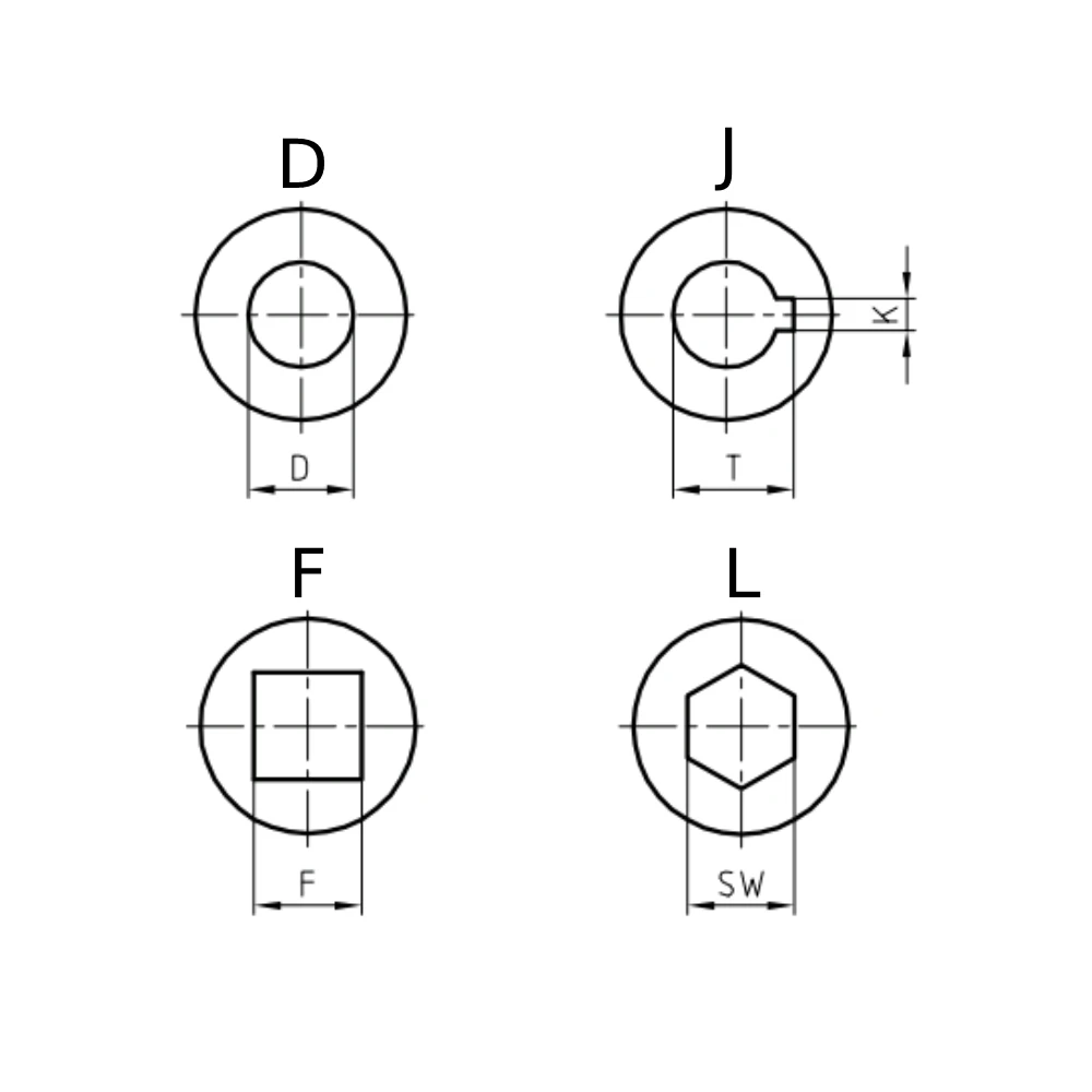 Карданные соединения EF10.PB-XD — схема №2