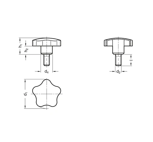 Лепестковые ручки GN 5334.4 — схема №1