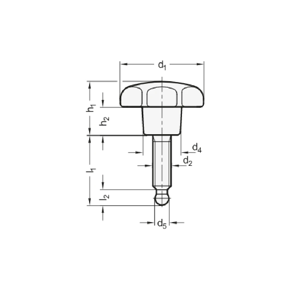 Звездообразные ручки GN 6336.11 — схема №1