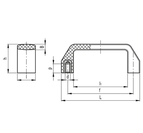 Мостовидные ручки M.543 — схема №2