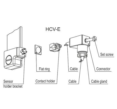 Электрические индикаторы уровня HCV-E — схема №10