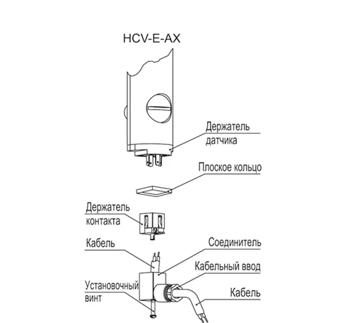 Электрические индикаторы уровня HCV-E — схема №11