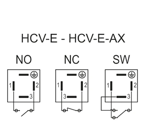 Электрические индикаторы уровня HCV-E — схема №13