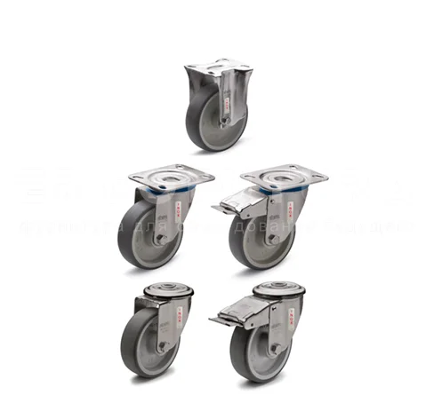 Колесики с кронштейном из нержавеющей стали RE.G1-PBL-N-SST — фото №2