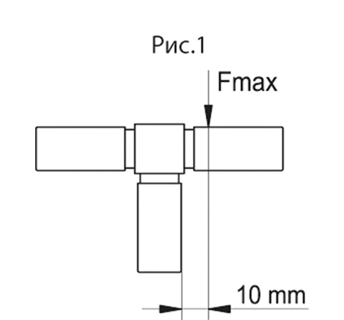 Соединители квадратных труб STC-1A-2W — схема №1