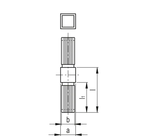 Соединители квадратных труб STC-1A-2W — схема №2