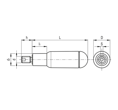 Двухобъемные вращающиеся ручки ECH+x — схема №1