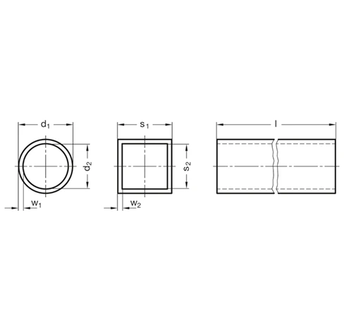 Конструкционные трубы GN 990-NI — схема №1
