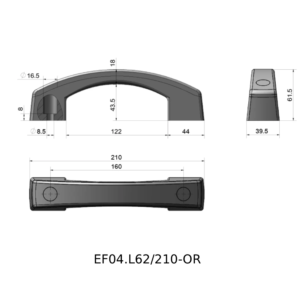 Мостовидные ручки EF04.L62 — схема №1