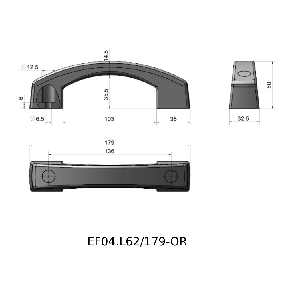 Мостовидные ручки EF04.L62 — схема №2