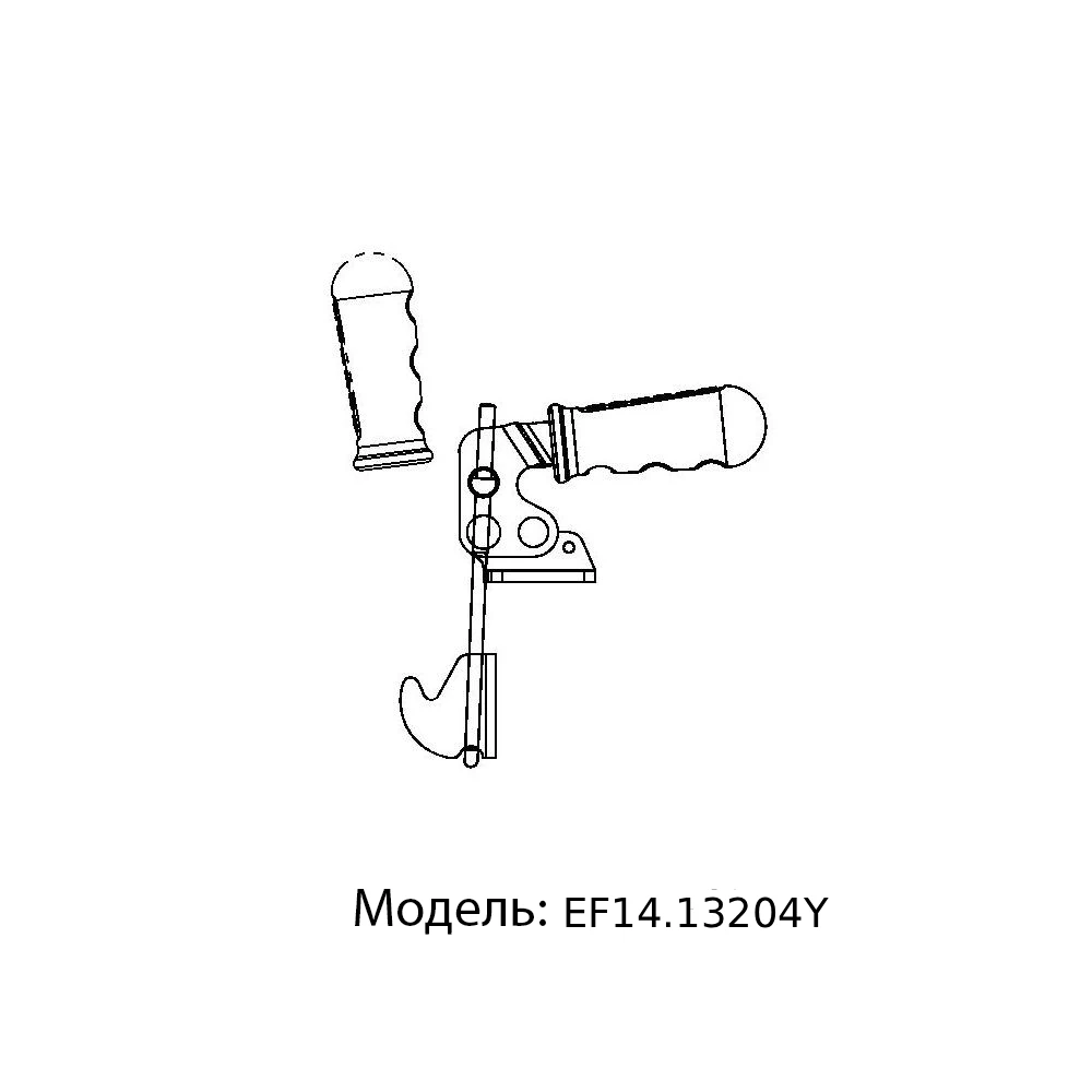 Вертикальные зажимы замкового типа  EF14.132Y — схема №7