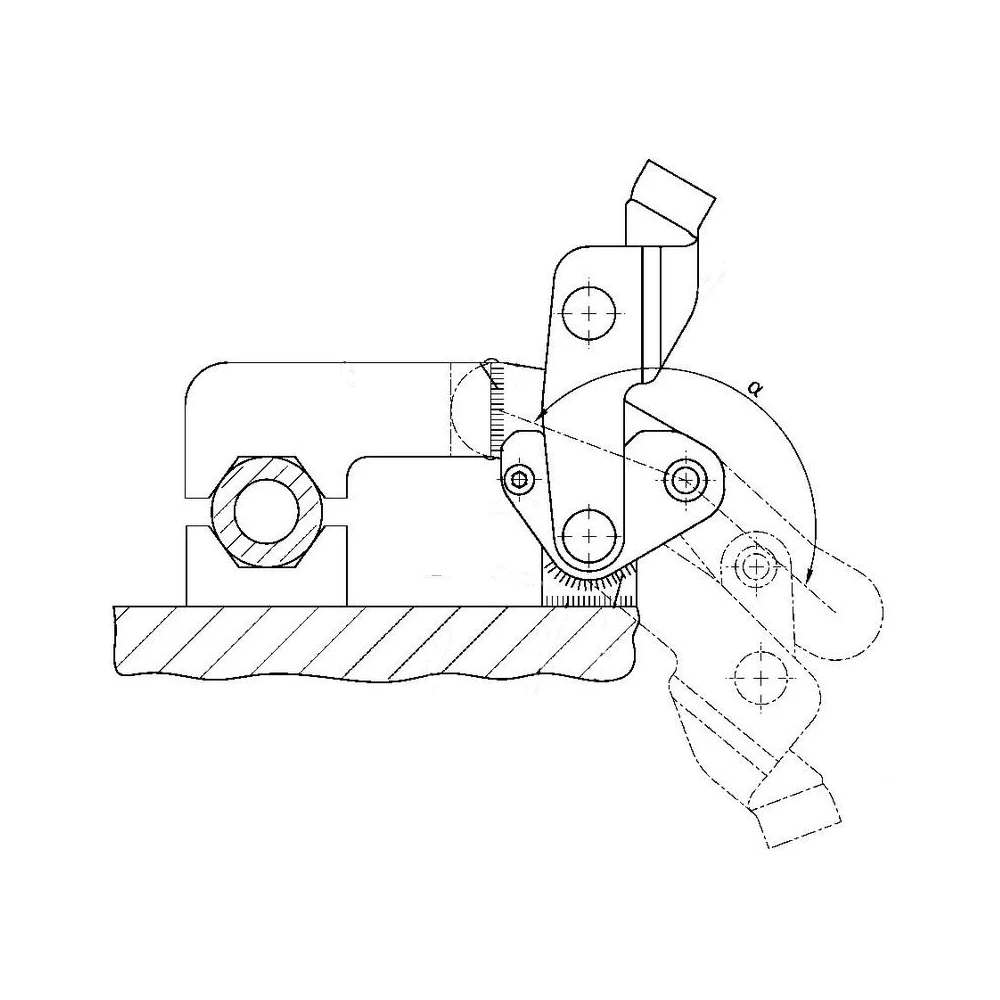 Вертикальные зажимы для тяжелых условий эксплуатации серии EF14.150U — схема №1