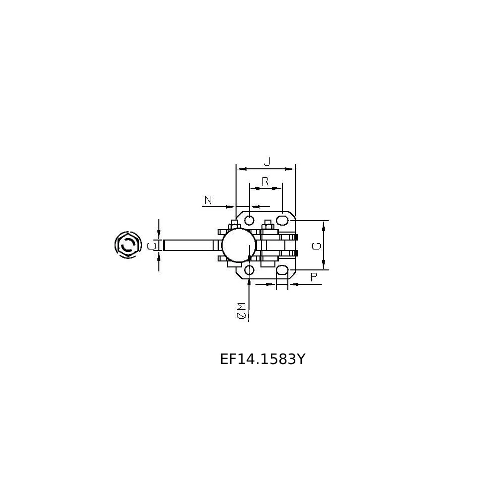 Вертикальные зажимы для тяжелых условий эксплуатации серии EF14.158Y — схема №7