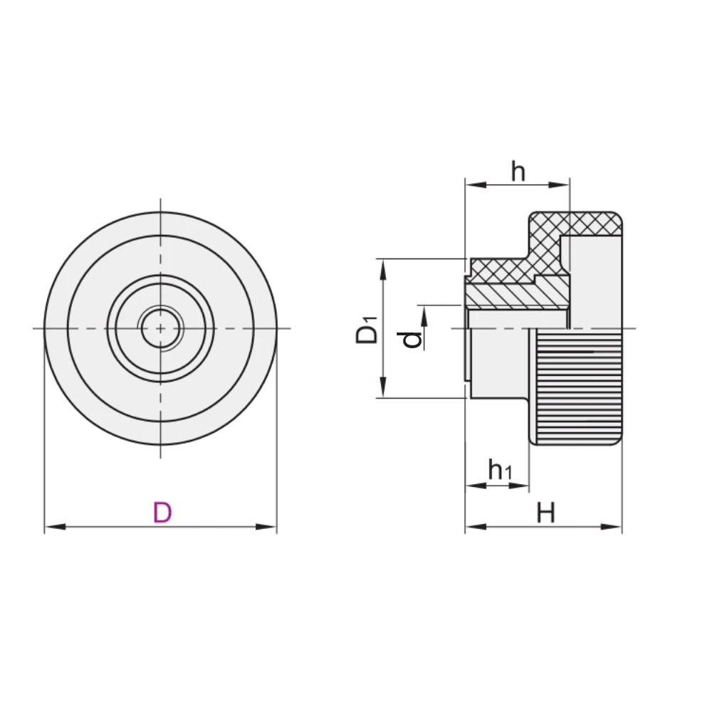 Ручки с накаткой EF02.HAV16-17 — схема №1