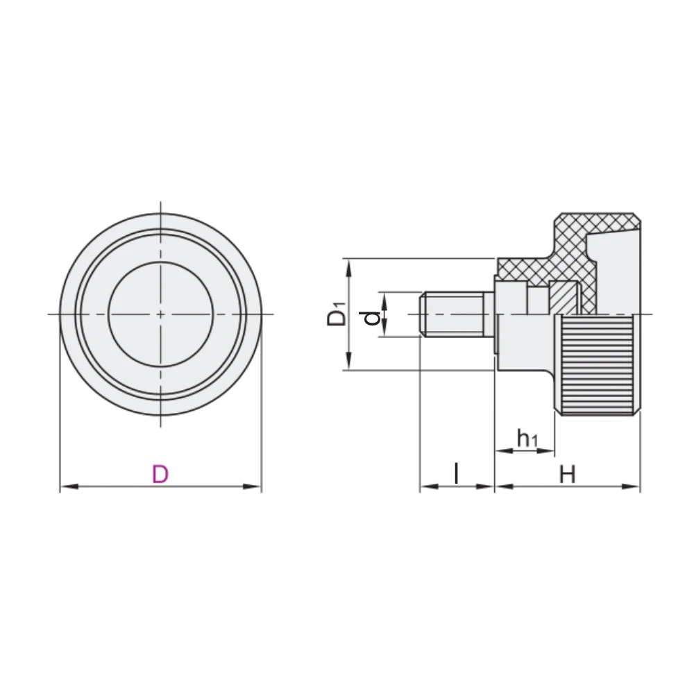 Ручки с накаткой EF02.HAV11-12 — схема №1