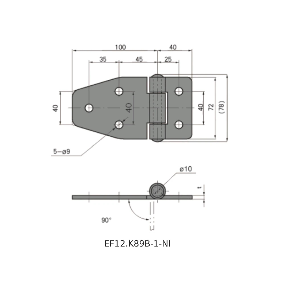 Петли фургонные EF12.K89 — схема №2