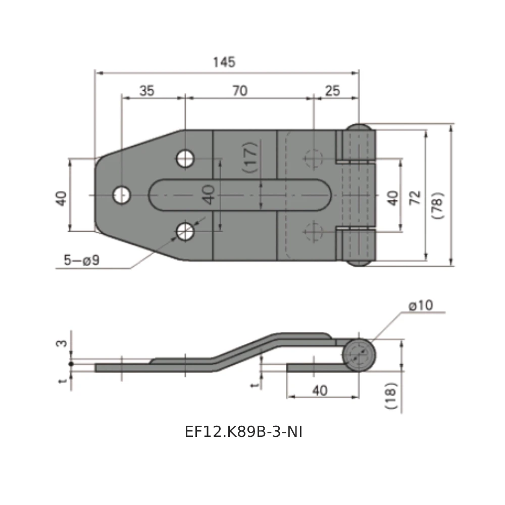 Петли фургонные EF12.K89 — схема №3