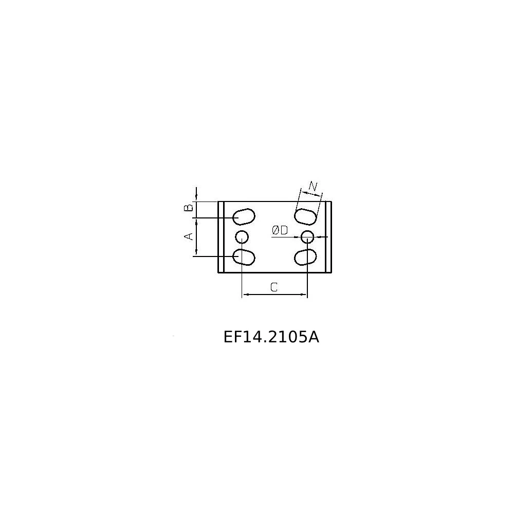 Пневматические зажимы для тяжелых условий эксплуатации серии EF14.210A — схема №5