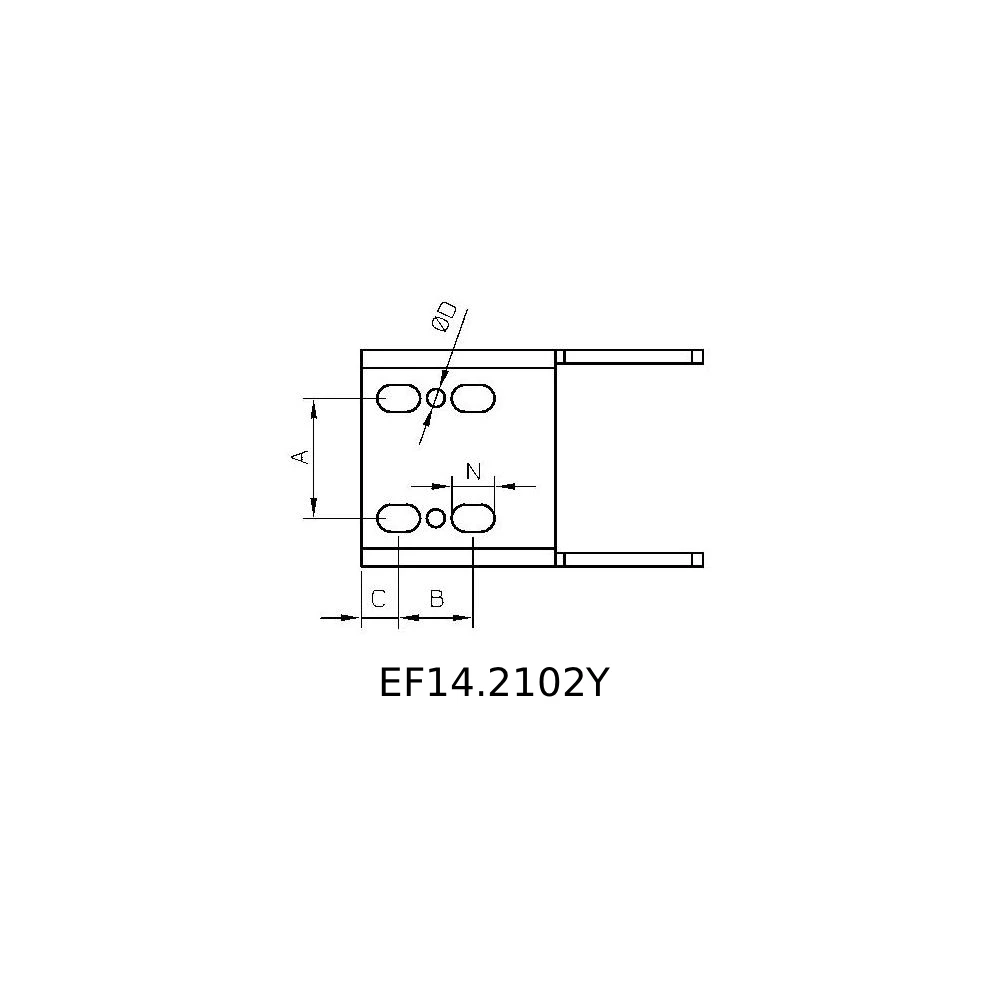 Пневматические зажимы для тяжелых условий эксплуатации серии EF14.210Y — схема №5