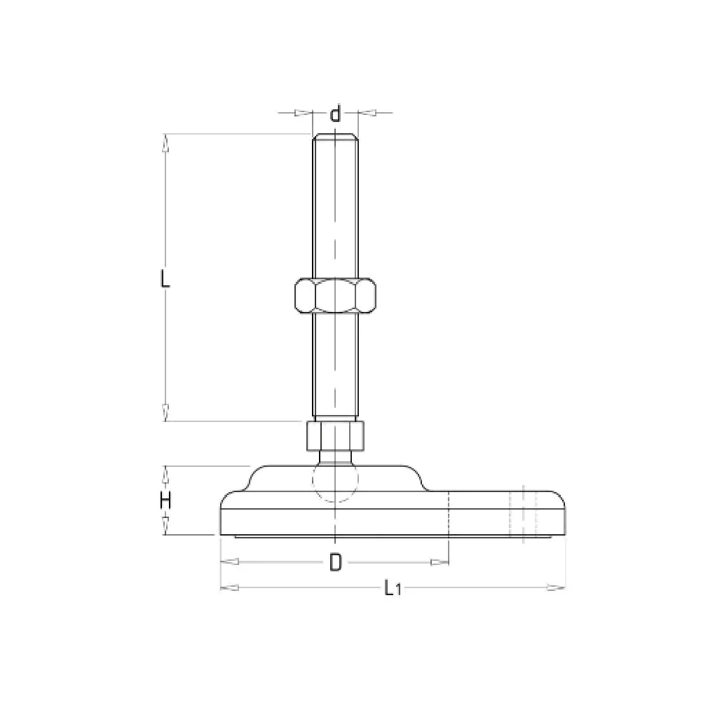 Регулируемые опоры EF11.4218 — схема №1