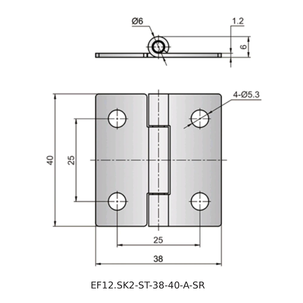 Петли EF12.SK2-ST — схема №1
