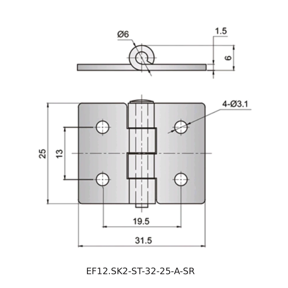 Петли EF12.SK2-ST — схема №2