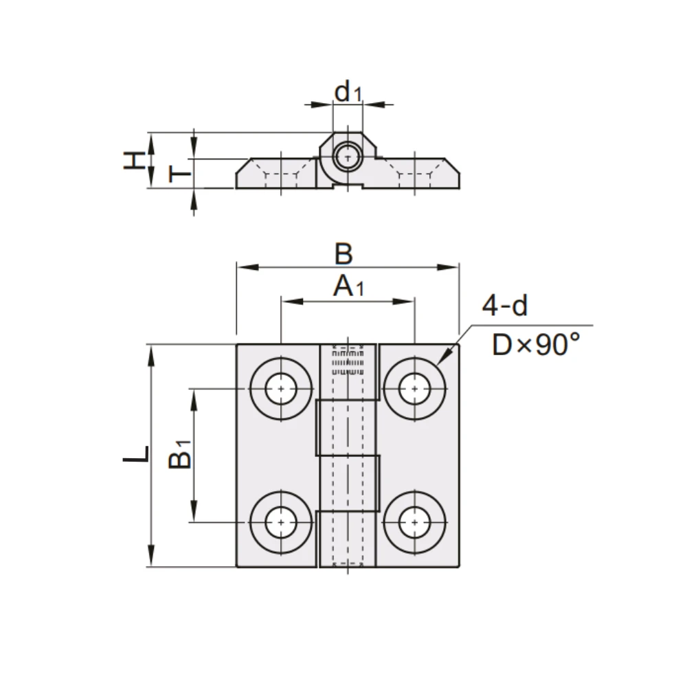 Петли EF12.HFR — схема №1