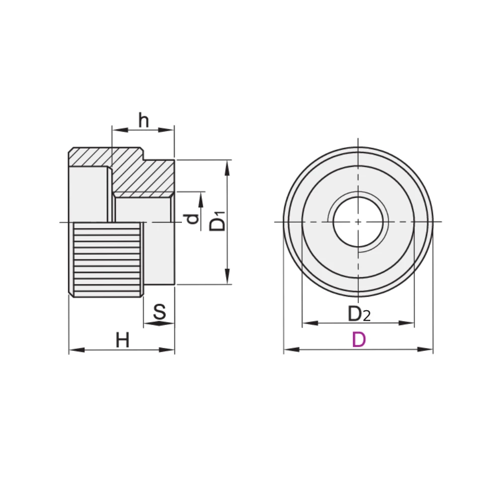 Гайки с накаткой EF02.HAW91-96 — схема №1