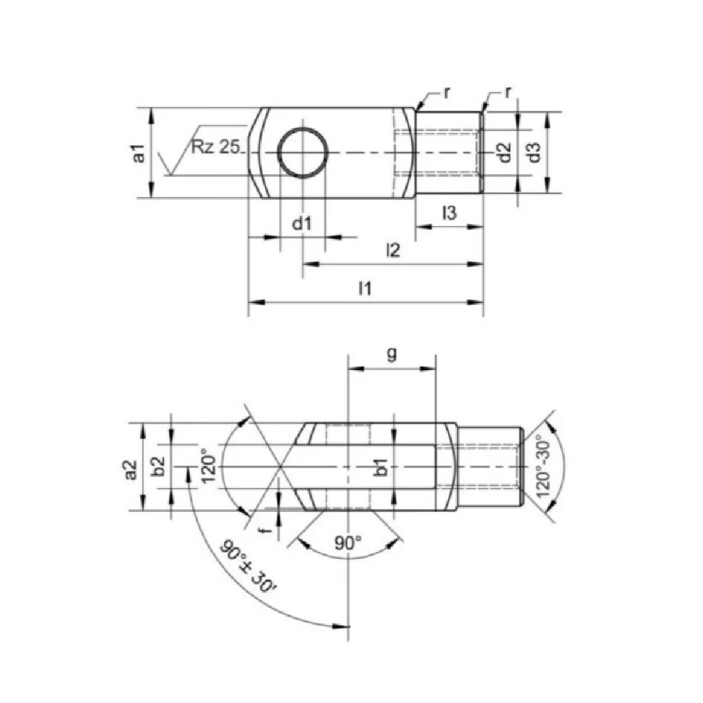Вильчатые головки EF10.FK-ASSY/03 — схема №1