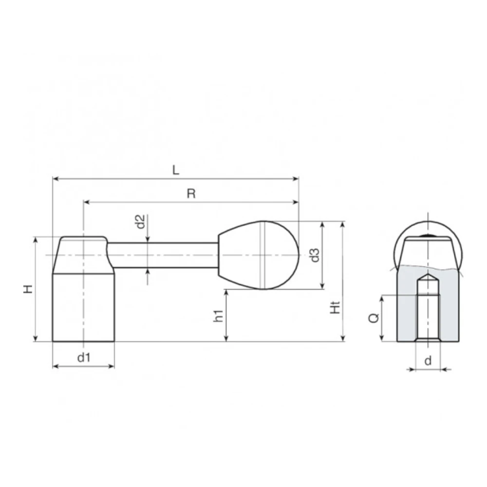 Ручки рычажного типа EF03.W501 — схема №1