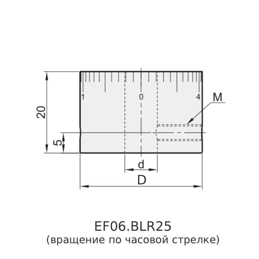 Кольцевые шкалы EF06.BLR25-26 — схема №1