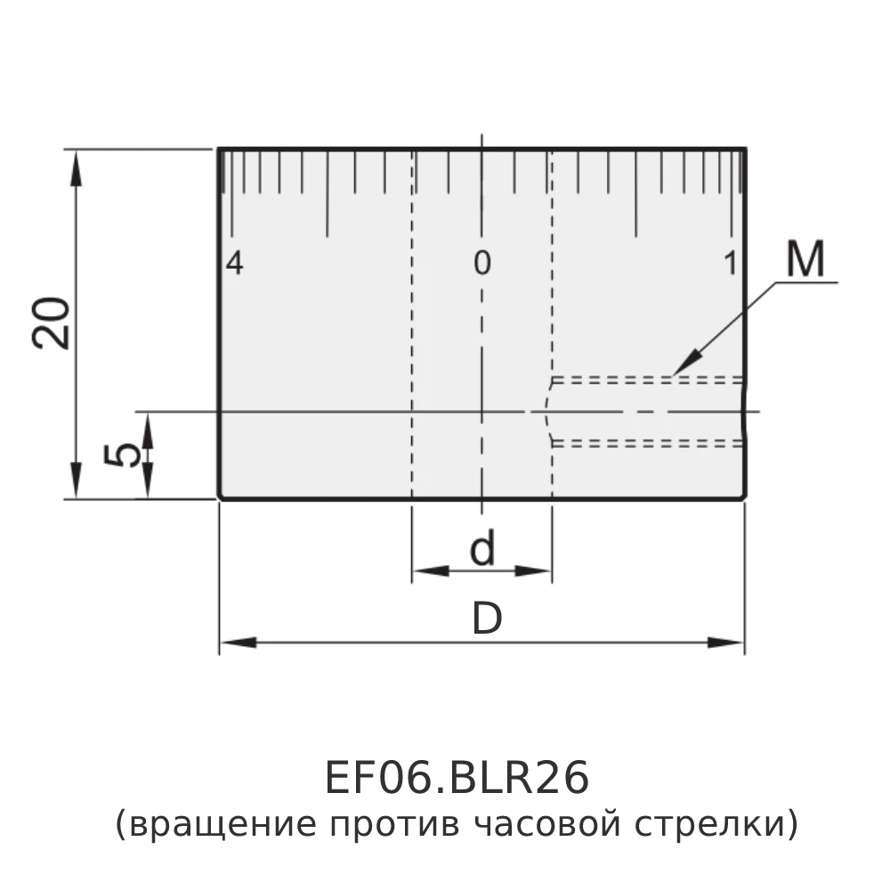 Кольцевые шкалы EF06.BLR25-26 — схема №2