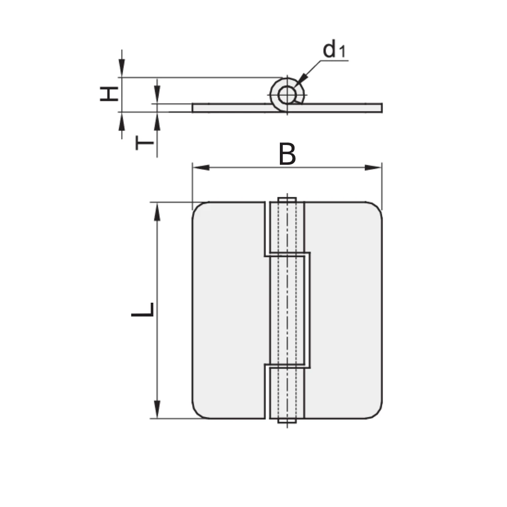 Петли из листового металла для сварки EF12.HFP11 — схема №1