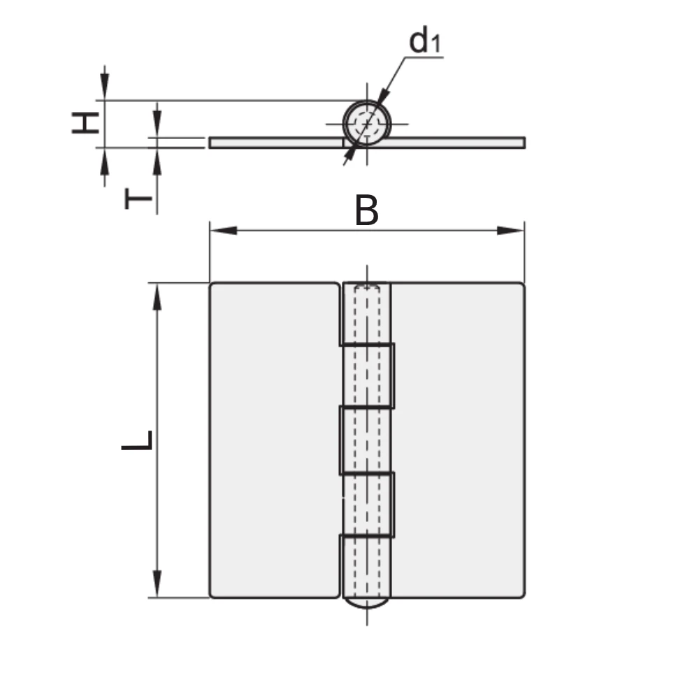 Петли из листового металла для сварки EF12.HFP21-22 — схема №1