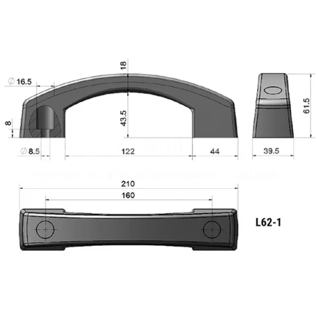 Мостовидные ручки EF04.L62 — схема №1